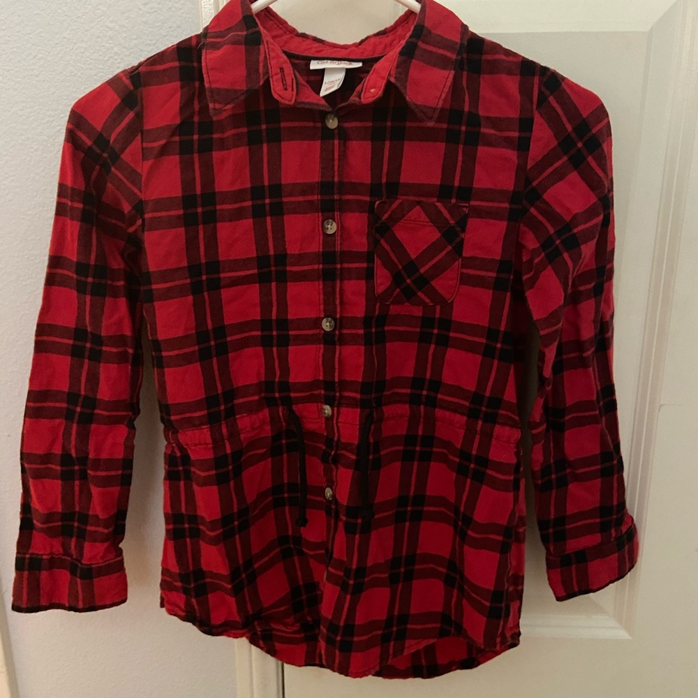 ❤️ cat and jack red and black flannel